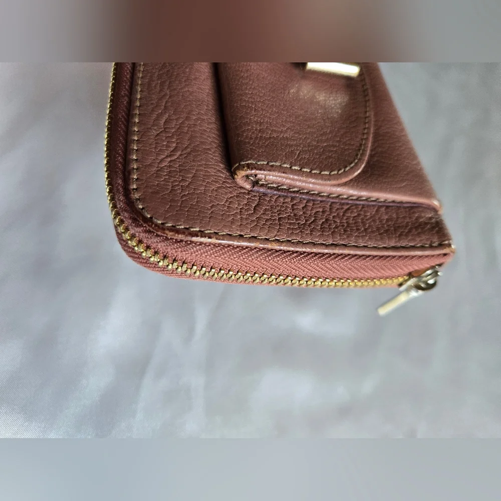 Chloe Mauve Long Leather Wallet - Picture 6 of 14